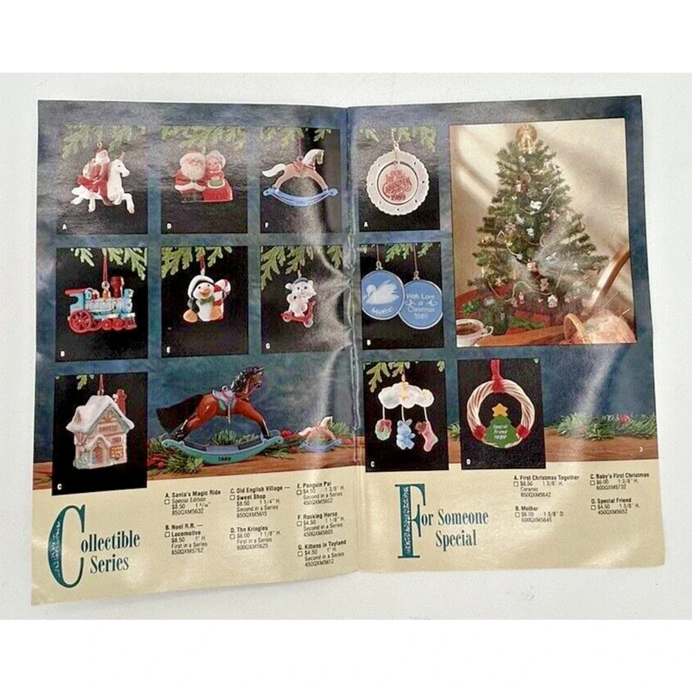 1989 Hallmark Dream‎ Book Keepsake Miniature Ornaments Collection SKU PB18